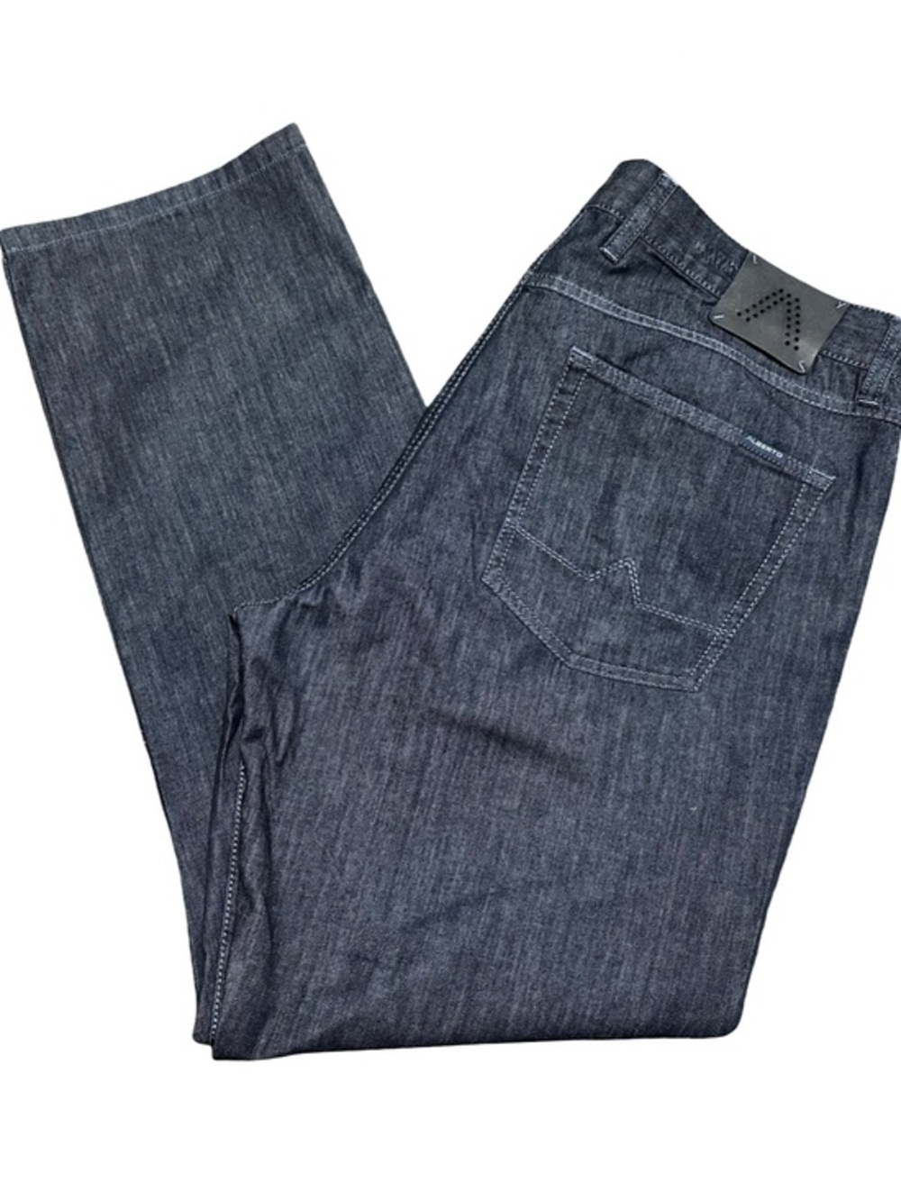 Alberto Men's Size 38 x 32 Dark Indigo Blue Straight Leg Jeans
